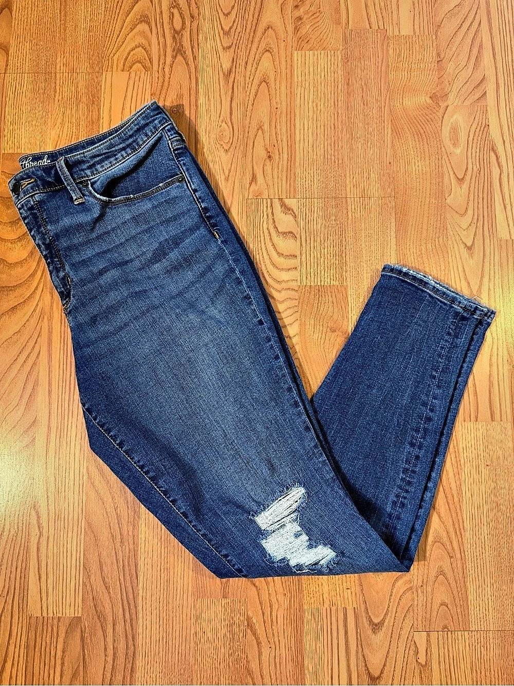 Universal Thread Mid Rise Jeans Blue 14W - Picture 6 of 6